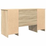 vidaXL Bureau Chêne sonoma 140 x 49 x 76 cm Bois d'ingénierie