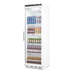 Frigo vitrine à boisson 400 litres - polar - r600a - acier inoxydable1400vitrée 600x600x1850mm