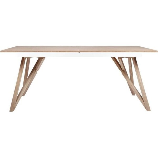 Table à manger extensible - placage frene - style scandinave - Sawyer 180 / 220 x 90 x 75