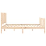 vidaXL Cadre de lit sans matelas 160x200 cm bois massif de pin