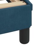 vidaXL Cadre de lit avec tête de lit Dover bleu 160x200cm velours
