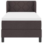 Box Spring VidaXL avec Matelas Marron Foncé 80x200 cm en Tissu