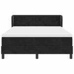 vidaXL Lit à ressorts avec matelas Noir 140 x 190 cm Velours
