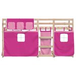 vidaXL Lit superposé sans matelas 90x190 cm bois de pin massif