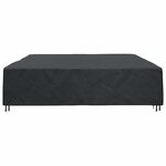 vidaXL Housse pour mobilier d'extérieur Noir 350 x 260 x 90 cm 600D
