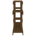vidaXL Support à plantes Marron miel 104 5x25x77 5 cm Bois massif pin