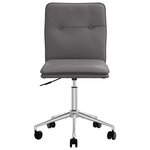 vidaXL Chaise de salle à manger Gris Similicuir