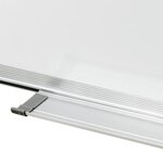 vidaXL Tableau blanc magnétique effaçable à sec Blanc 70x50 cm Acier