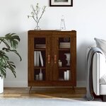 vidaXL Buffet chêne marron 69 5x34x90 cm bois d'ingénierie