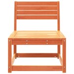 vidaXL Canapé de jardin cire marron bois de pin massif