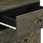 vidaXL Table de chevet noir 50x33x60 cm bois de manguier massif