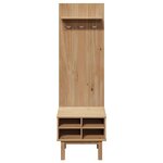 vidaXL Meuble d'entrée OTTA 50x40x160 cm bois massif de pin