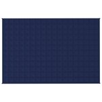 vidaXL Couverture lestée Bleu 122x183 cm 5 kg Tissu