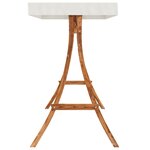 vidaXL Chaise balançoire avec coussin et auvent bois massif d'épicéa