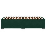 vidaXL Cadre de lit sans matelas vert foncé 90x200 cm velours