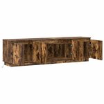 vidaXL Meuble TV avec LED Chêne fumé 180 x 38 x 49 cm