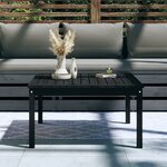 vidaXL Table de jardin noir 82 5x82 5x45 cm bois massif de pin