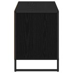 vidaXL Meuble TV Chêne noir 100 x 36 x 49 5 cm Bois d'ingénierie