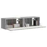 vidaXL Meuble TV mural 2 Pièces Gris Sonoma 60 x 31 x 29.5 cm