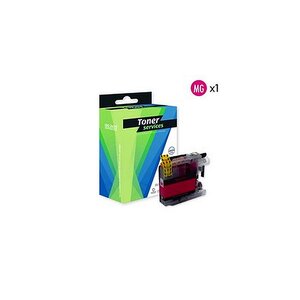 Cartouche compatible brother lc123 cartouche magenta lc123m (cupcake)