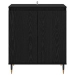 vidaXL Buffet Chêne noir 60 x 35 x 70 cm Bois d'ingénierie