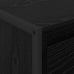 vidaXL Table basse Chêne noir 100 x 46 x 40 cm Bois d'ingénierie