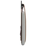 vidaXL Tête de lit suspendue Avec lumière LED Gris nuage PU antique