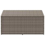 vidaXL Coffre de rangement de jardin Gris 110 x 50 x 58 cm Résine tressée