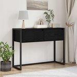 vidaXL Table d'appoint Chêne noir 100 x 36 x 75 cm Bois d'ingénierie