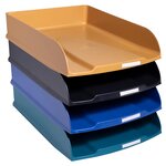 Set De 4 Corbeilles À Courrier Combo Styli Neo Deco - Couleurs Assorties - Exacompta