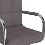 vidaXL Tabouret de bar Taupe Tissu