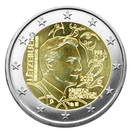 2 euro commemorative 2023 : luxembourg (grand-duc henri membre du cio)