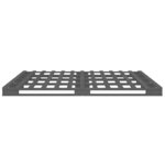 vidaXL Lit de palette Gris 120x190 cm Bois pin massif Petit Double