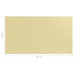 vidaXL Tapis de tente 250x450 cm Beige