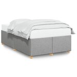 vidaXL Cadre de lit sans matelas gris clair 120x200 cm tissu