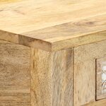 vidaXL Table console 110 x 30 x 75 cm Bois de manguier massif