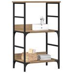 vidaXL Bibliothèque chêne artisanal 50x33x82 cm bois d'ingénierie