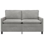 vidaXL Canapé Gris clair 156 x 81 x 87 5 cm Velours