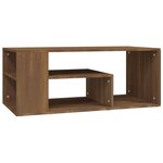 vidaXL Table basse Chêne marron 100x50x40 cm Bois d'ingénierie