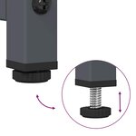 vidaXL Table de chevet anthracite 36x39x60 5 cm acier laminé à froid