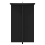 vidaXL Support de Plante 2 pièces Noir Ø40 x 60 cm Bois d'ingénierie