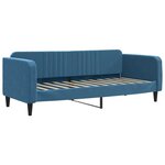 vidaXL Lit de jour avec gigogne sans matelas bleu 80x200 cm