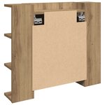 vidaXL Armoire à miroir avec LED chêne artisanal 70x16 5x60 cm