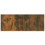 vidaXL Meuble TV mural Chêne fumé Bois d'ingénierie