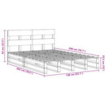 vidaXL Cadre de lit sans matelas 140x200 cm bois massif de pin