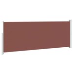vidaXL Auvent latéral rétractable de patio 180x500 cm Marron