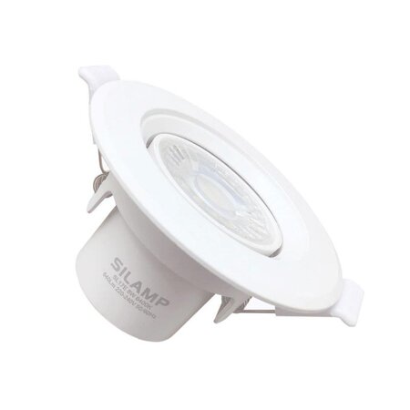 Spot led encastrable orientable rond blanc 8w - blanc froid 6000k - 8000k - silamp