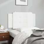 vidaXL Coussin de tête de lit blanc 100 cm similicuir