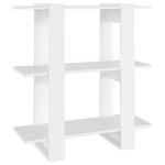 vidaXL Bibliothèque/Séparateur de pièce Blanc 80x30x87 cm