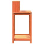 vidaXL Table de rempotage avec étagères marron bois massif de pin